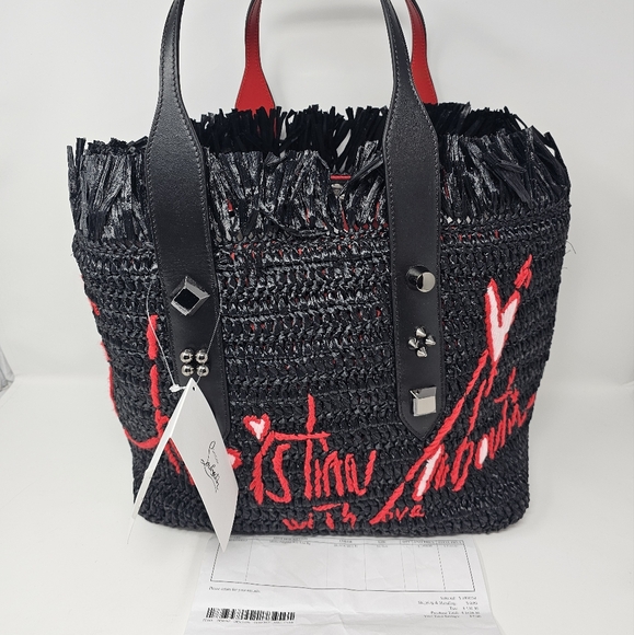 Christian Louboutin Frangibus Logo-Embroidered Tote Bag - Picture 2 of 13